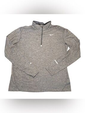 Nike Dri-Fit Element Men's XL Running 1/2 Zip Pullover Gray Heather
